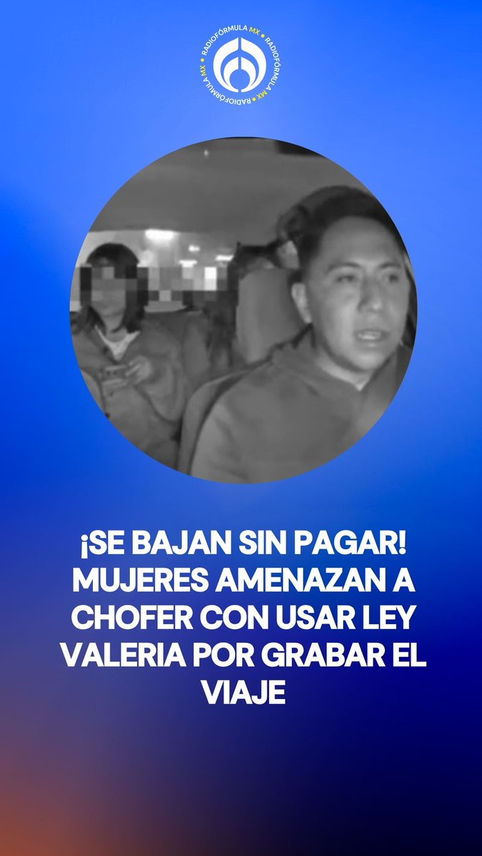 Usuarias de un taxi por aplicación 🚖 se molestaron con el conductor por no querer hacerles tres paradas, pero no sólo eso también lo amenazaron con recurrir a la Ley Valeria ⚖️por grabar el viaje 📷, la molestia fue tal que las pasajeras descendieron de la unidad sin pagar el servicio 😱.