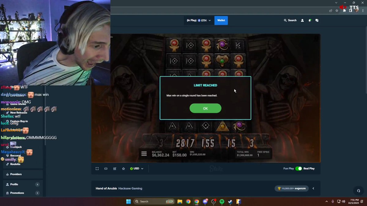 🚨 MAX WIN JUICER 🚨 xQc Got a MAX WIN on Anubis and Ended Stream immediately.. 😭😭