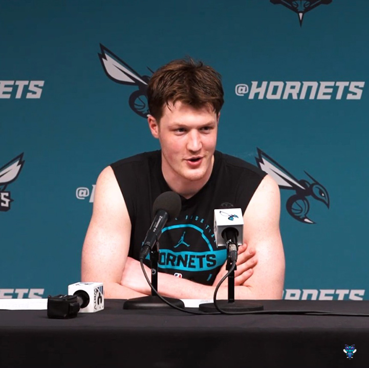 🎙️ Kon Knueppel: "I love Coby (White). It's awesome to have another guy who just really appreciates basketball, knows the players, so you can pick his brain about hoops and past guys... he knows a lot of ball."