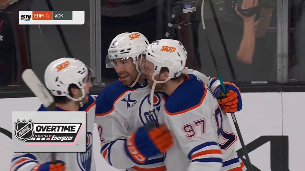 BOUCHARD CALLS GAME!! 🚨 The Edmonton Oilers pick up a crucial extra point in Energizer overtime!