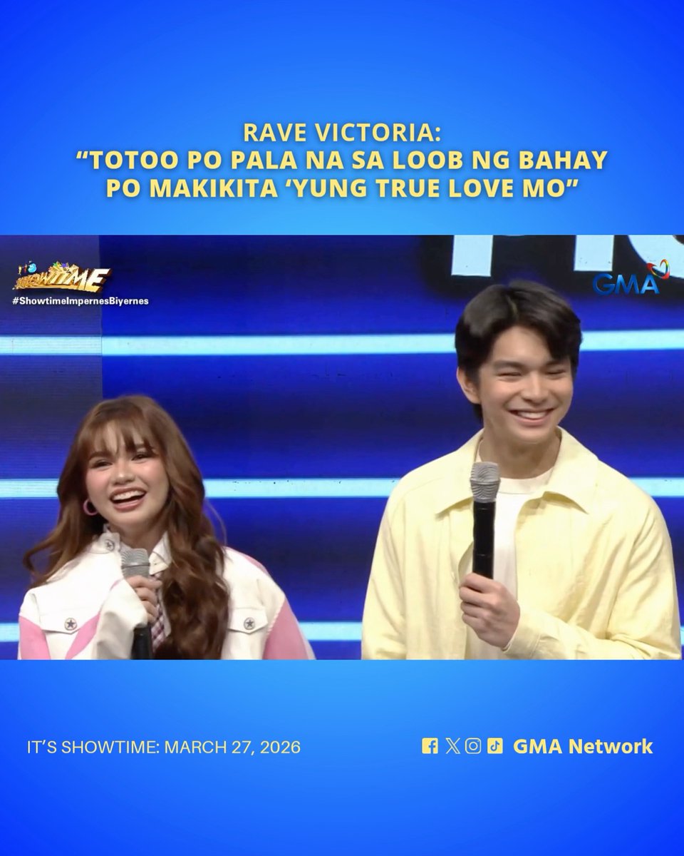 #ItsShowtime #Highlights: #AshleySarmiento, sumang-ayon kay #RaveVictoria?! 👀💖 #AshRave #GMAPBBCollab Watch #ItsShowtime every 12:00 p.m. from Monday to Saturday on GMA. For more videos, visit: Watch the full episodes of your favorite GMA shows on the new GMA Play app. Download now on Google Play and App Store. Also available on and Android TVs!