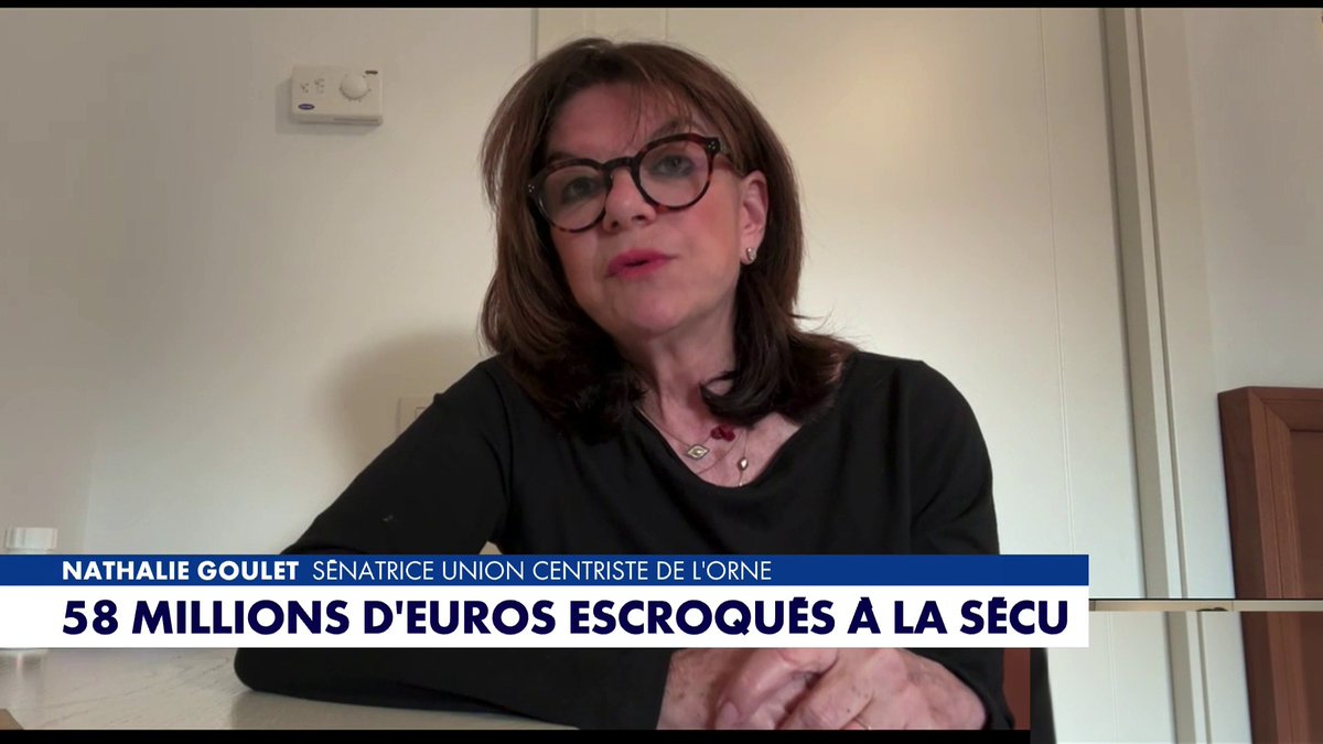 Nathalie Goulet, sénatrice de l'Orne, s'est exprimée sur la fraude massive à la Caisse d’assurance-maladie, pour un montant estimé à 58 millions d’euros. «On a un dysfonctionnement majeur», dénonce-t-elle, dans #LaMatinale Toute l'info est à retrouver sur