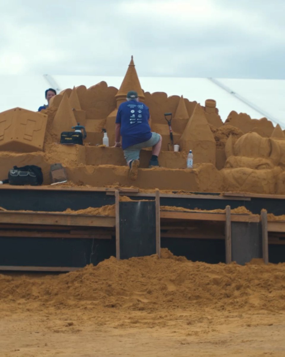 The Australian Sand Sculpting Championship brought The Super Mario Galaxy Movie to life! Only in cinemas April 1.