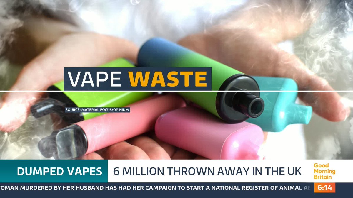 More than six million vapes are still being thrown away every week in the UK, despite last year’s ban on single-use devices. Waste companies say the lithium batteries inside them are now causing fires in bin lorries and recycling centres across the country.