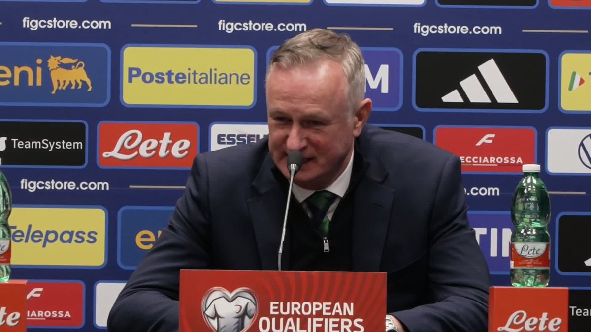 "To get to a World Cup is extremely difficult" Northern Ireland boss Michael O'Neill reflects after Italy ended their World Cup hopes 🎙️