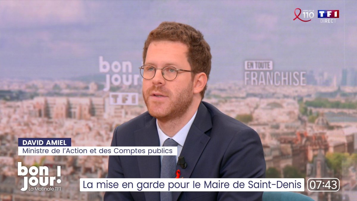 🔴🗣️ Les propos du maire LFI de Saint-Denis "sont scandaleux. Un agent public est au service de l'intérêt général, pas d'un parti politique", dénonce David Amiel, qui a mis en garde Bally Bagayoko dans un courrier 📺 #EnTouteFranchise avec Adrien Gindre