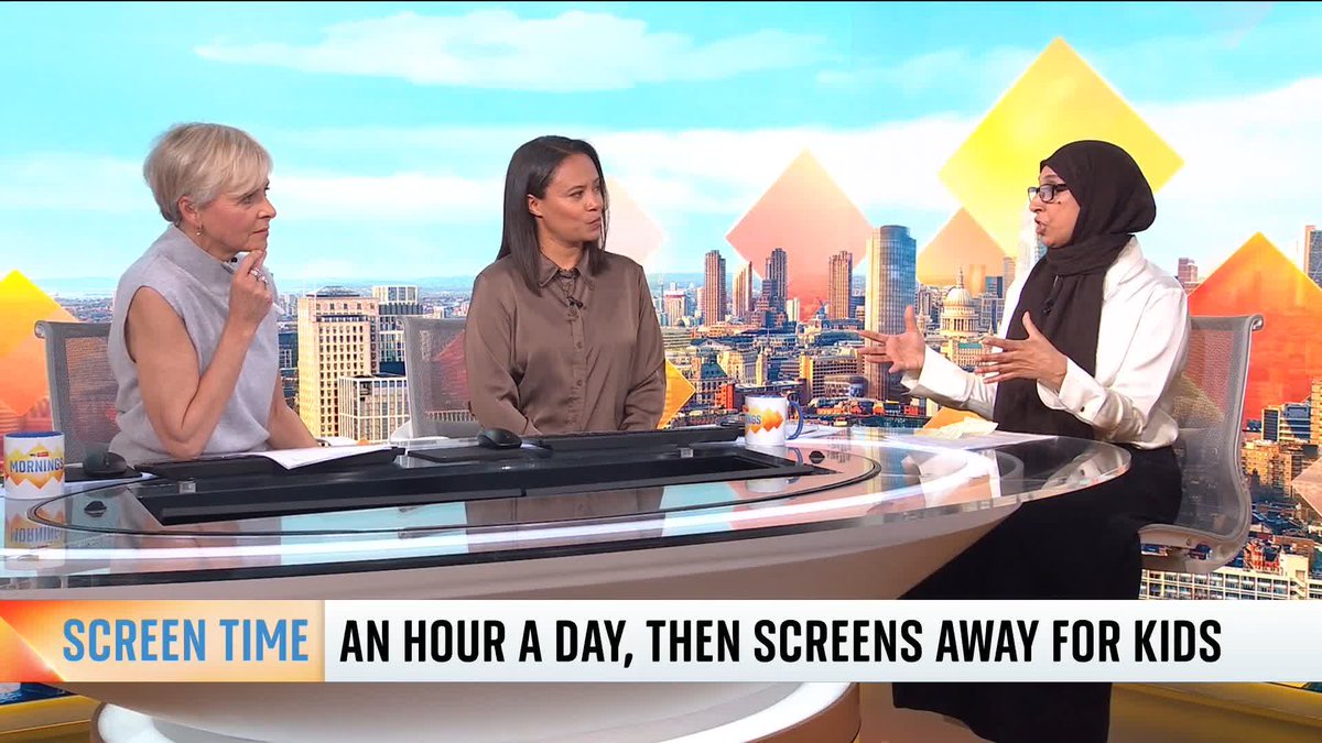 'It is ok for children to be bored. Research shows that this is where your creativity can come from.' Sky's Anjum Peerbacos lays out the new government guidance on kids and how much screen time they should get with Sky's Leah Boleto and Anna Jones