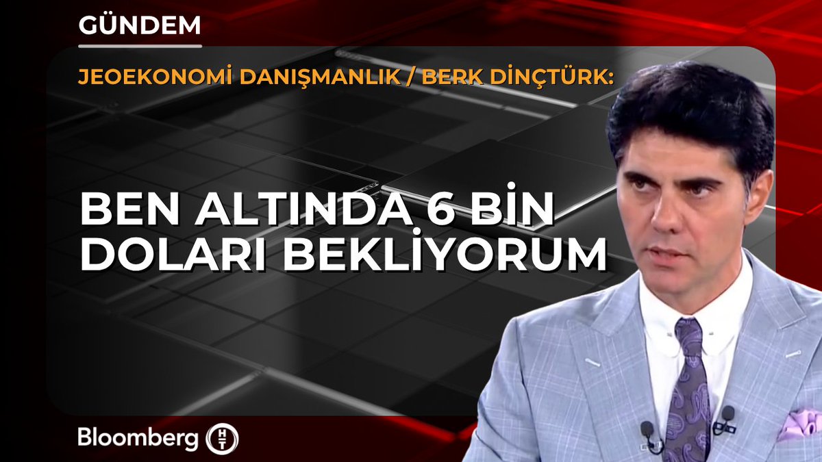 Jeoekonomik Danışmanlık / Berk Dinçtürk: 📍 Ben altında 6 bin doları bekliyorum