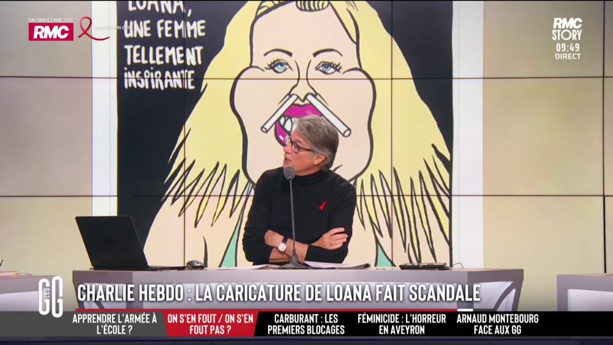 🔴 Charlie Hebdo caricature Loana après sa mort 🗣️ La défense de Charles Consigny: "Il faut que l’on accepte aussi l’humour noir, qui consiste à faire rire y compris sur des choses dramatiques. Et Charlie sait le faire! Il faut être Charlie jusqu’au bout." #GGRMC