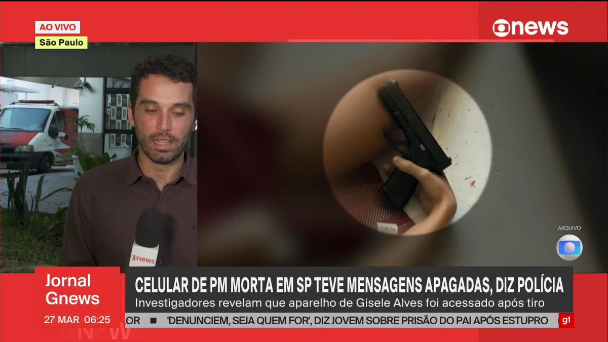Novas informações da Polícia Civil revelam que o celular de Gisele Alves foi desbloqueado três vezes após tiro. Os investigadores descobriram que mensagens foram apagadas do celular da policial que foi morta dentro do apartamento em São Paulo. ➡ Assista: #GloboNews #JornalGNews #policial #SãoPaulo