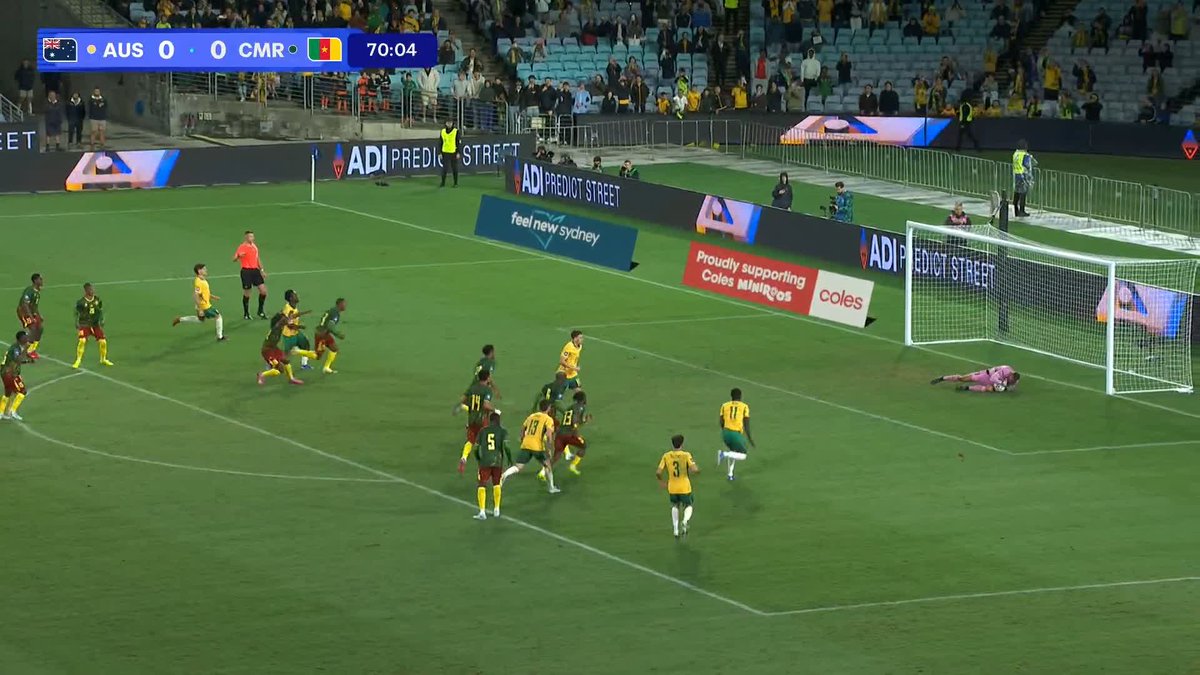 🎥 Devis Epassy repoussant le penalty de l’Australien Ajdin Hrustic. 🧤🇨🇲
