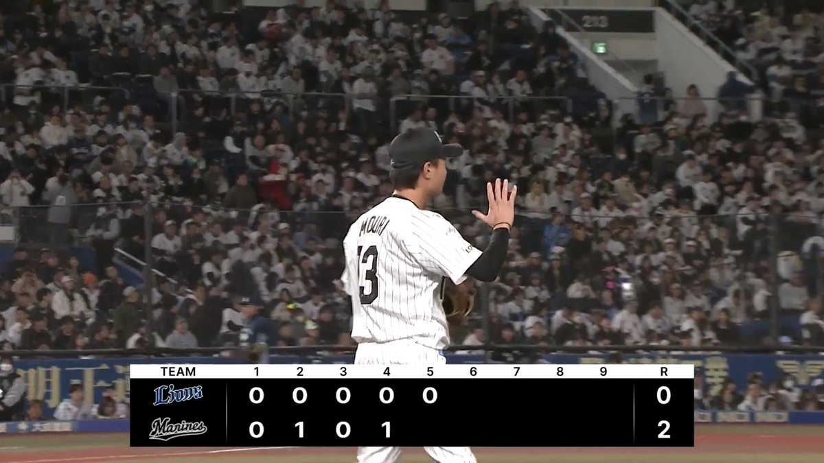 球団史上76年ぶりの新人開幕投手を務め勝利投手の権利を得る!👏 千葉ロッテドラフト2位ルーキー 毛利海大 投手が5回70球4安打無失点のピッチング!⚾ 👇開幕3連戦 無料ライブ配信