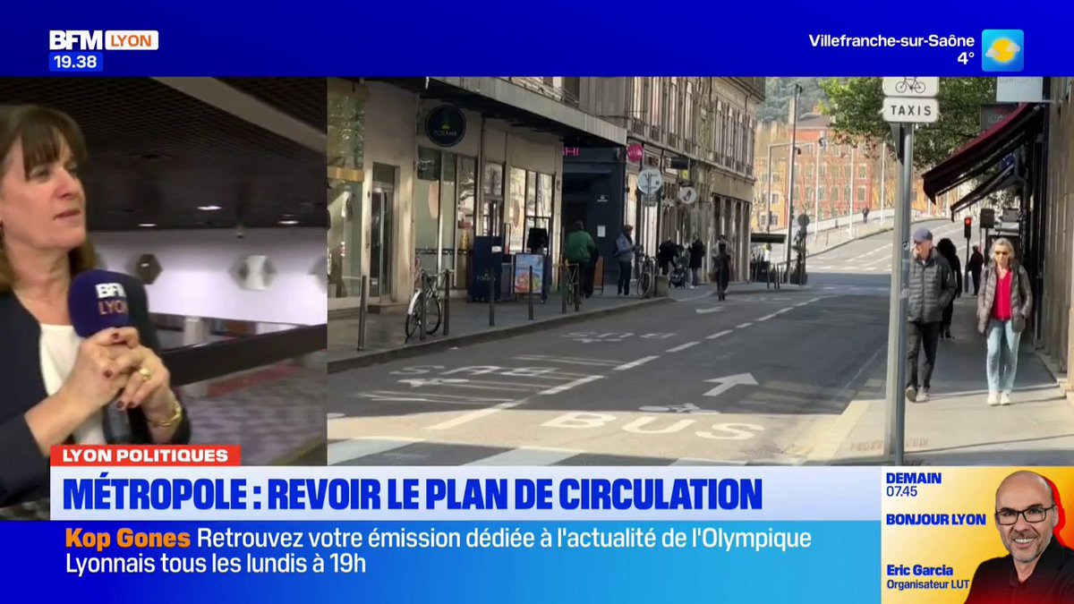 🗨️ "On pourrait remettre du stationnement" Véronique Sarselli souhaite revoir le plan de circulation dans la métropole lyonnaise et souhaite "faciliter le quotidien des habitants"