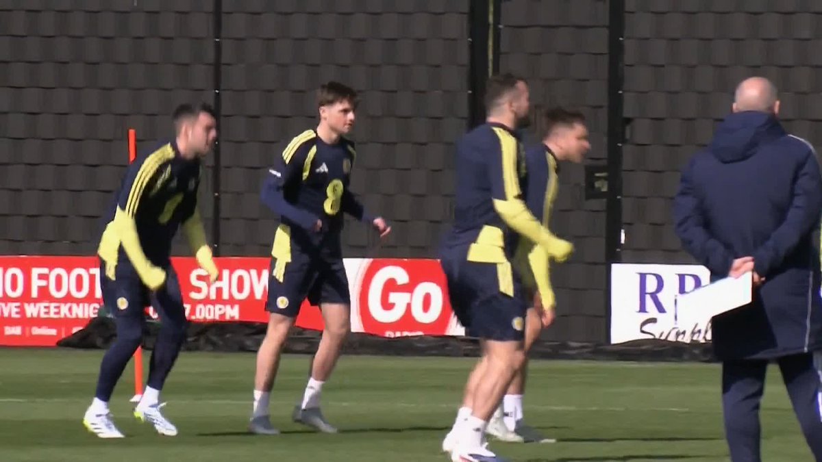 🏴󠁧󠁢󠁳󠁣󠁴󠁿 Scotland return to Hampden Park tomorrow for the first time since that epic win against Denmark secured World Cup qualification. They've been training ahead of the friendly against Japan ⤵️