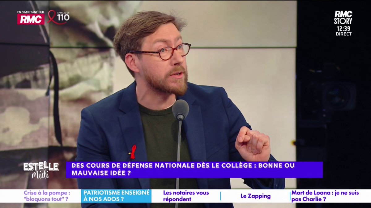 👨🏫 Des cours de défense nationale 🎙️ Pierre Rondeau : "Ce n'est pas en donnant des cours de défense à un élève de 5e qu'on va le préparer à partir sur le front ! J'ai des étudiants du supérieur qui en français, maths, à l'écrit c'est catastrophique et ils ont le bac !"