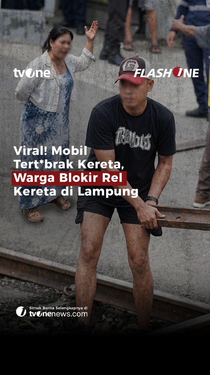 Aksi pemblokiran rel kereta di Garuntang, Bandar Lampung viral dan sempat memanas. Warga terlihat meletakkan batang besi di jalur kereta setelah insiden mobil tert*brak. Selengkapnya di video berikut ini! #ForYourInformation #CariBeritaditvOne #Lampung #KeretaApi #FYI02 #VI01