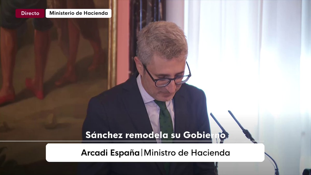 #Canal24Horas | Arcadi España, ministro de Hacienda: "Siempre me he guiado por tres palabras: Ser educado, ser útil y ser humilde"