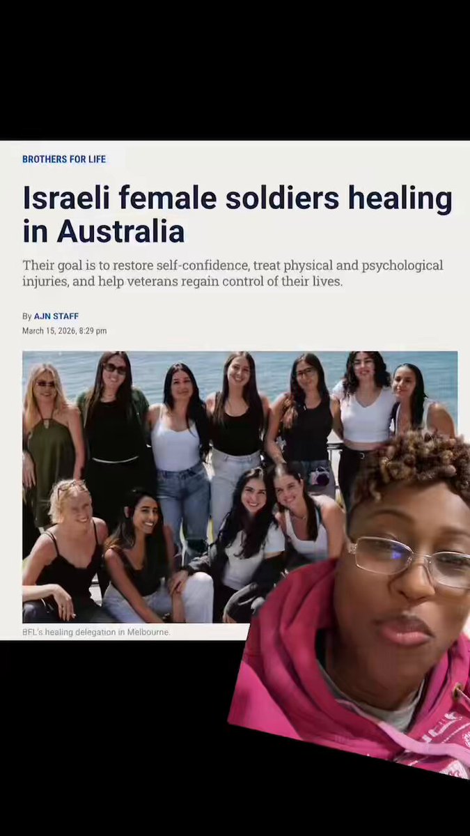So IDF female terrorists are seeking ‘healing’ while Palestinian women they killed & tortured, Palestinian mothers whose children they killed & tortured, Palestinian girls whose futures they disrupted don’t have the luxury? I have news for these IDF Zionist Jewish Female Terrorists ☕️ There’s a special place in hell for them and it starts here on earth 🤌🏾