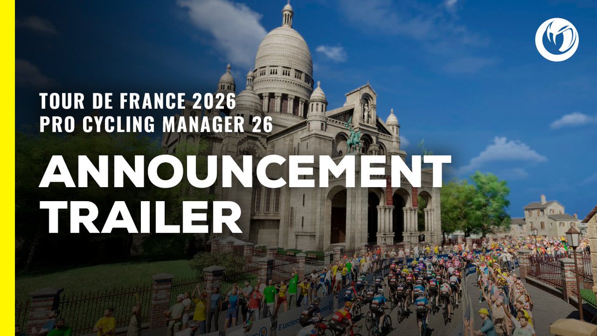 Brace yourself. 🌧️ Tour de France 2026 and Pro Cycling Manager 26, on June 4th, 2026. #TDF2026 #TourdeFrance #PCM26