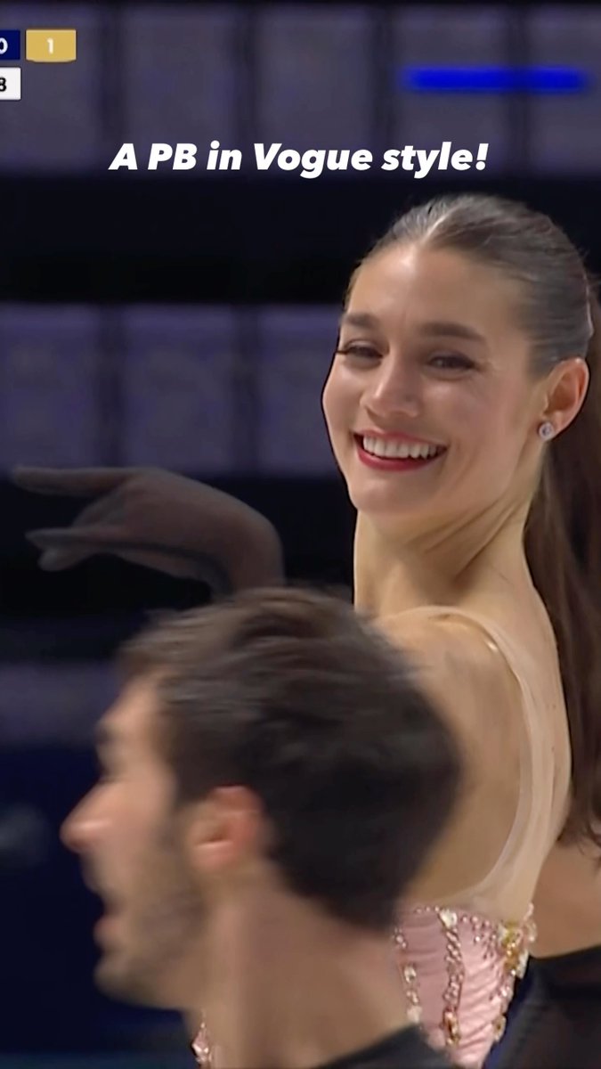 Setting the tone in style ✨ Laurence Fournier Beaudry & Guillaume Cizeron vogue their way to a personal best, taking the lead and owning the moment from the very first beat. Main character energy only. 🔥 #WorldFigure #FigureSkating