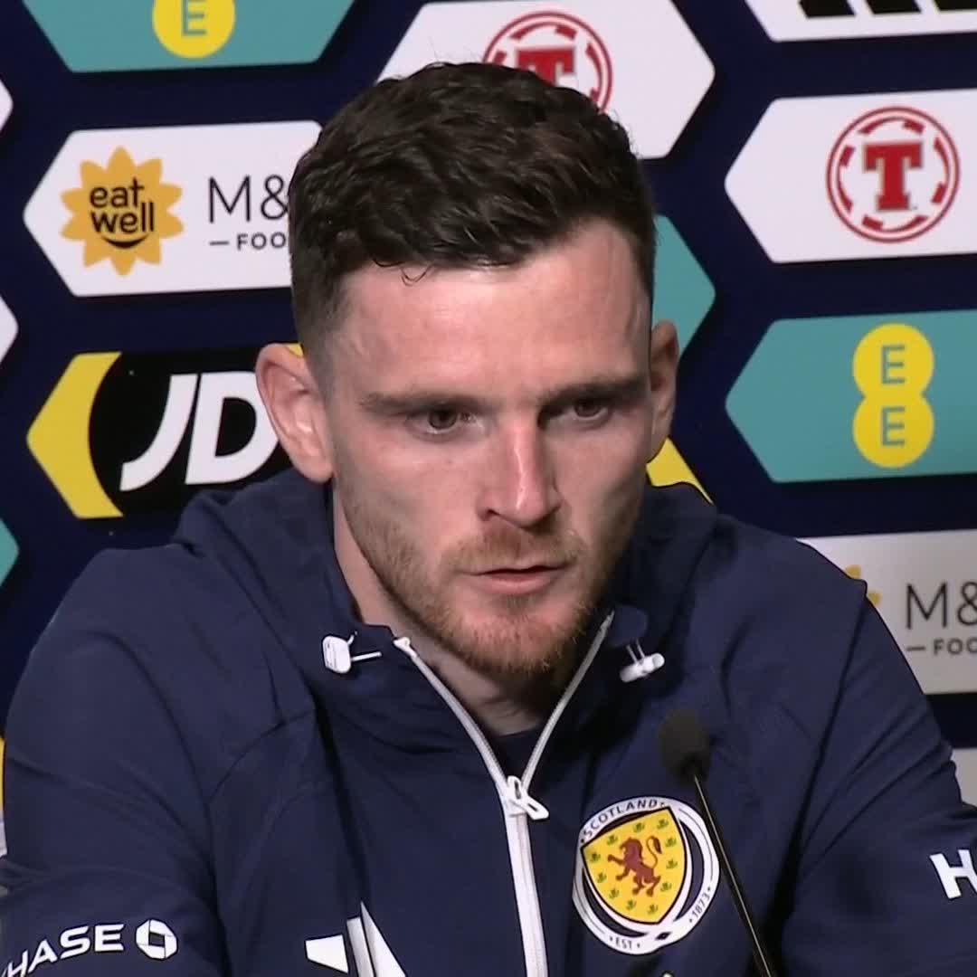 🏴 "It's kept me going at times this season..." Captain Andy Robertson on the highs of Scotland duty as he prepares to lead the team out at Hampden Park for the first time since securing World Cup qualification ⤵️