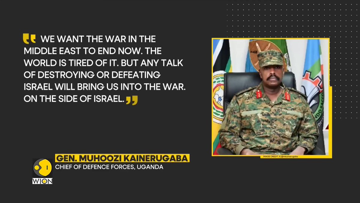 Absolute betrayal. While South Africa bravely takes Israel to the ICJ for genocide, Uganda's military chief pledges to send troops to fight FOR Israel against Iran. He is even building a statue for Netanyahu's brother. The corruption and colonial mindset is staggering.