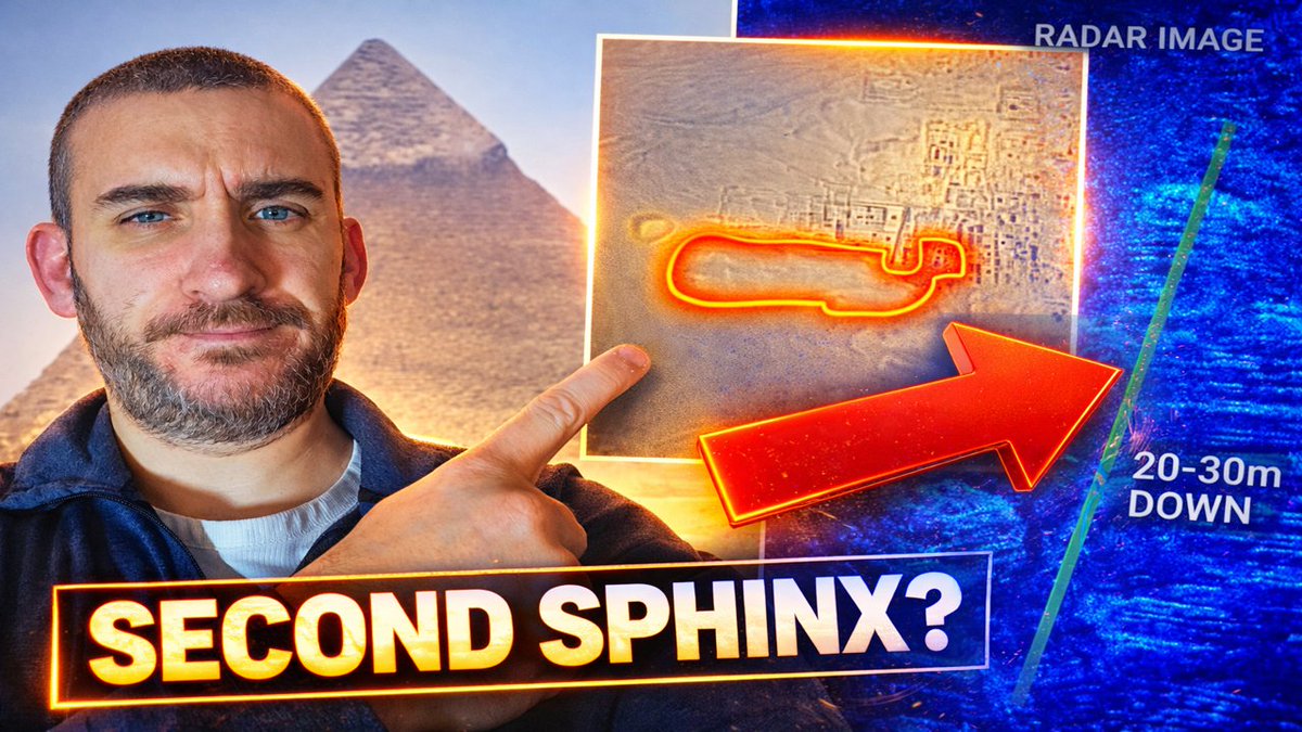 Here's something about The SECOND sphinx to consider Last year, Filippo Biondi used this exact scanning method to map the already well-known Osiris Shaft in remarkable detail, proving the technology works. And here’s where it gets interesting… The Osiris Shaft sits nearly 30 metres beneath Giza. Now, the latest scans are pointing to something (Second sphinx) buried at a strikingly similar depth, around 20–30 metres below the surface. So if the tech was accurate on the Osiris Shaft, then why dismiss what it’s showing now?