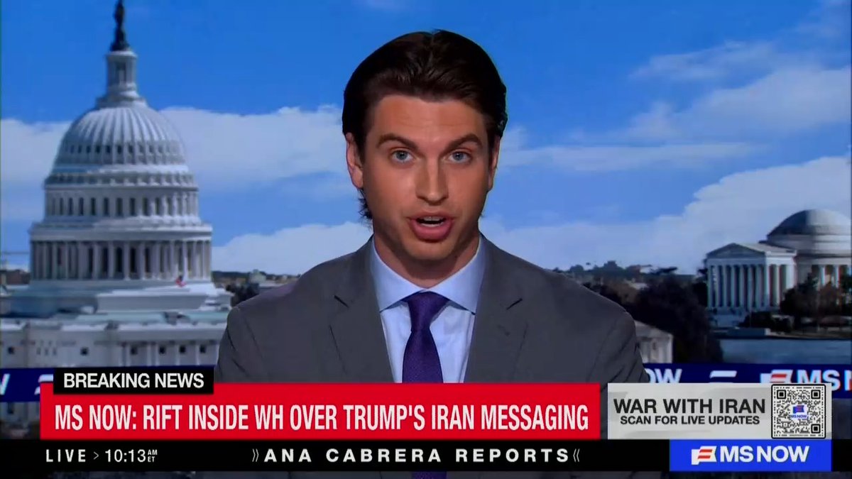 Reporter: There's frustration from White House officials around the messaging of the war on social media, playing lightly with the fact that we're at war. I had one White House official tell me that the war videos that are coming out of the White House right now are cringe, disrespectful, and gross. He said he was embarrassed for what he was seeing right now.