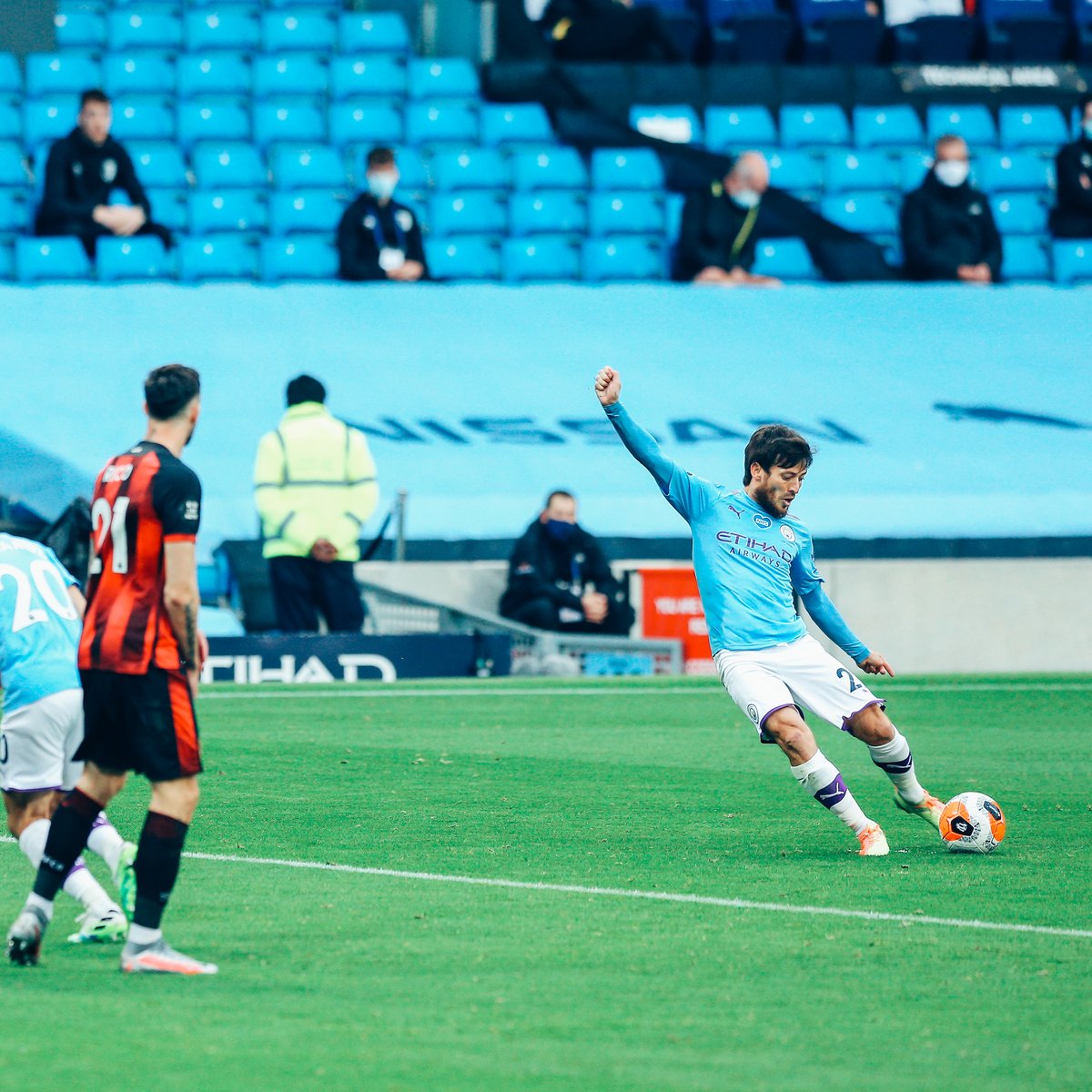 This was David Silva last touch for city