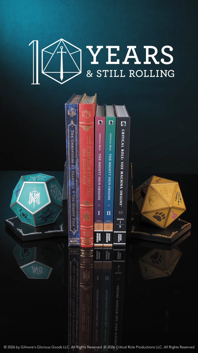 Join us as we unbox the Critical Role: Origins Bookends! This beautifully crafted set honors #CriticalRole's 10-Year Anniversary with die engraved with the sigils of your favorite #VoxMachina and #MightyNein heroes. Pre-order yours today: @darkhorsecomics