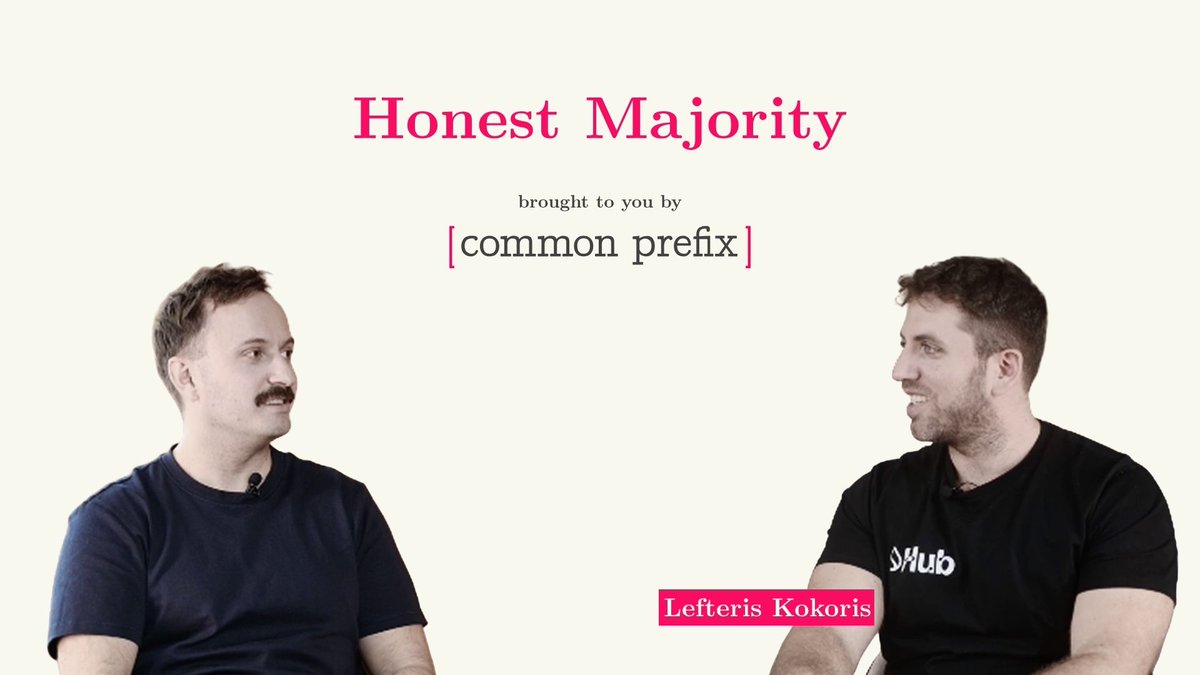Episode 8 of Honest Majority is live 🎙️ “Coding Techniques in Walrus for Massive Storage” Dionysis Zindros sits down with Lefteris Kokoris-Kogias, Lead Researcher at MystenLabs.sui and Co-inventor of Sui and Walrus 🦭/acc to unpack how advanced coding techniques in Walrus enable cheap, self‑healing, massively scalable decentralized storage. 1/4