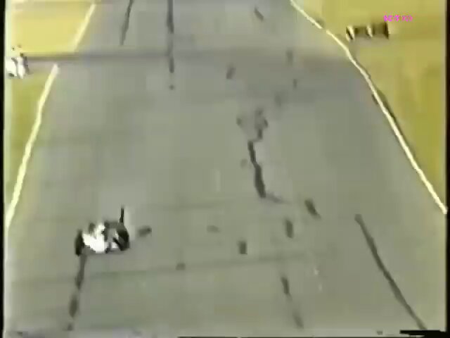 Crash Dick Simon GP Riverside 1982