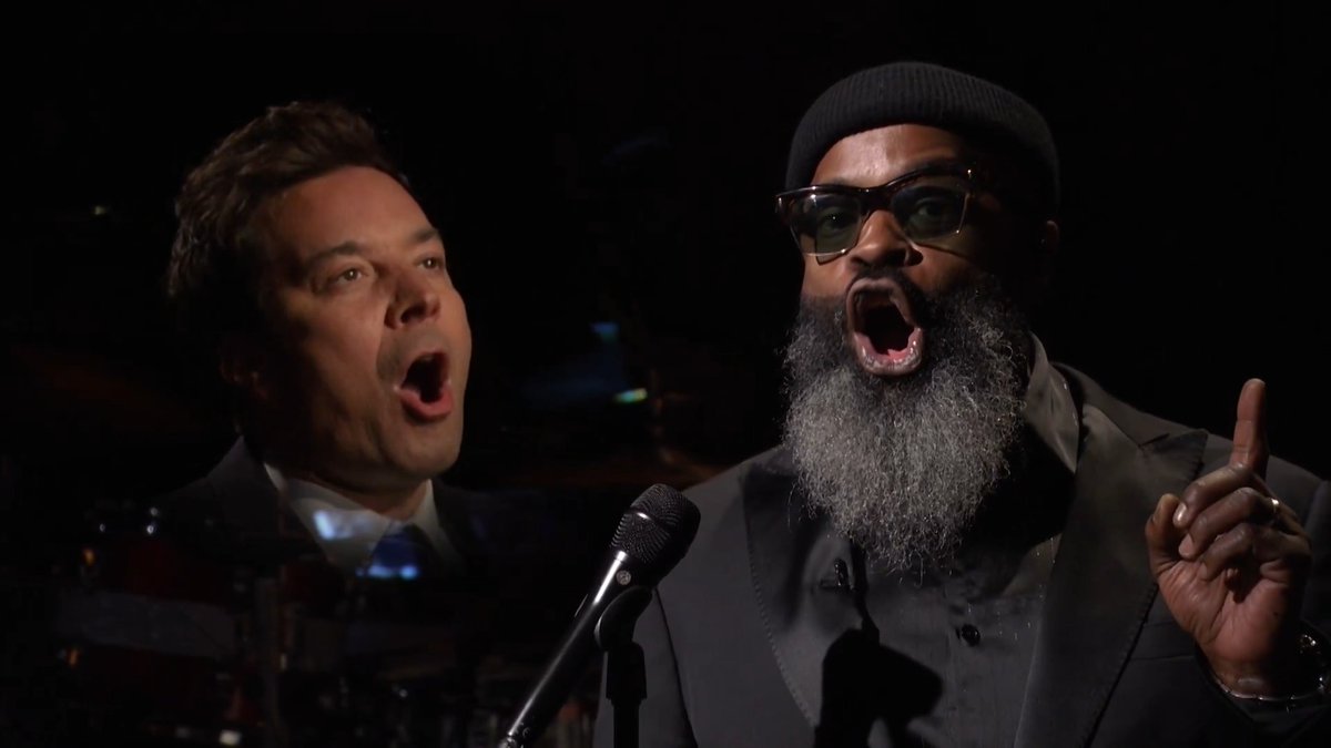Jimmy and Tariq correct each other about Harry Potter through song 🤣 #FallonTonight #HarryPotter