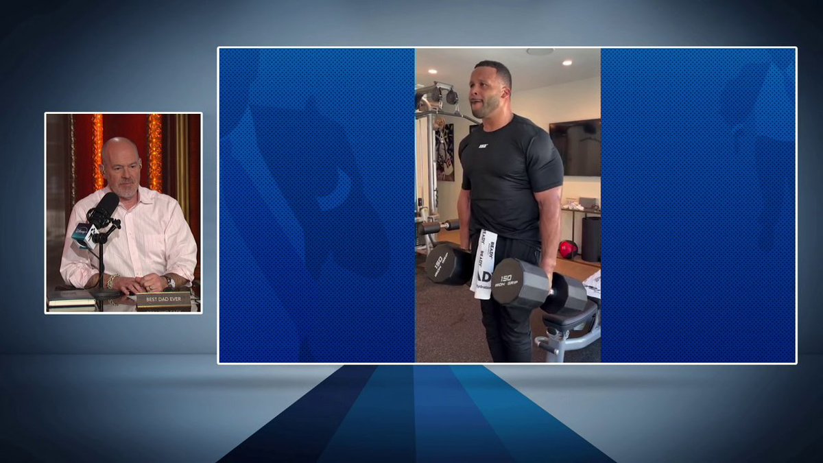 "The weights don't look real." 😅 Rich Eisen Show reacts to Aaron Donald's insane workout videos 🔥