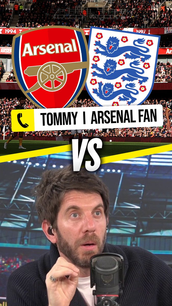 🤔 Andy: "Would you rather play for England or Arsenal?" 🔴 Tommy: "I'd rather play for Arsenal! Arsenal are my love!" Andy Goldstein clashes with an #AFC fan in club vs country debate! 🔥