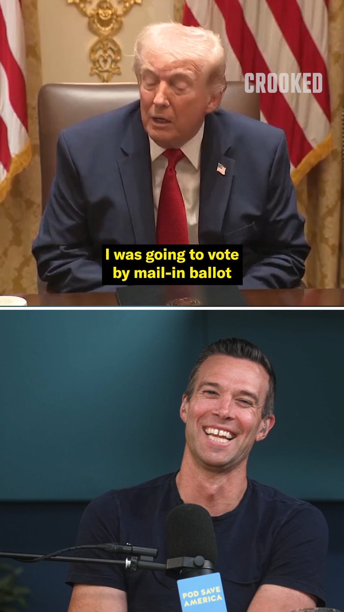 Trump rails against mail-in ballots, then voted with one.