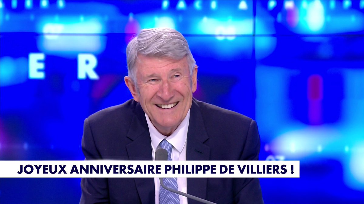 Toute l'équipe de CNEWS fête un joyeux anniversaire à Philippe de Villiers, en direct, dans #FaceaPhilippeDeVilliers Toute l'info est à retrouver sur