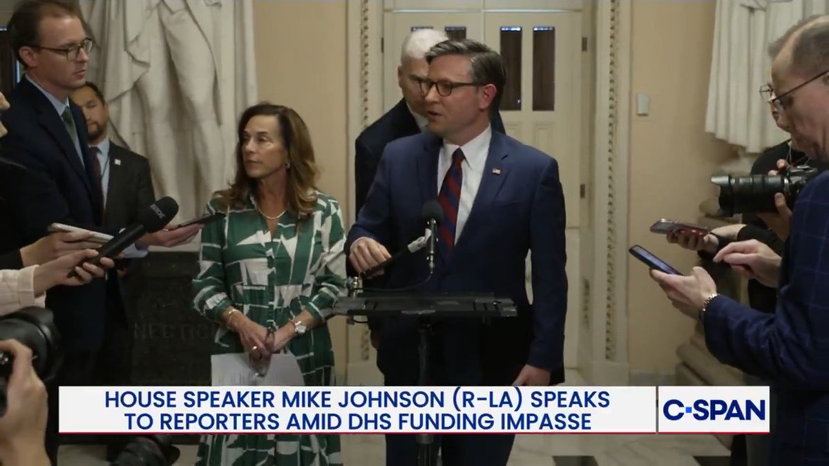 .Speaker Mike Johnson: "I spoke to the president a few moments ago. He understands exactly what we're doing and why and he supports it."