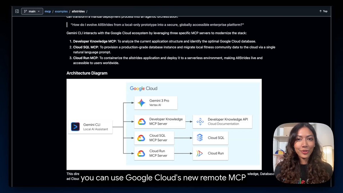 Stop deploying manually. Watch this demo to learn how to use the Gemini CLI and Google's new Model Context Protocol (MCP) servers to migrate and deploy a full-stack application agentically →