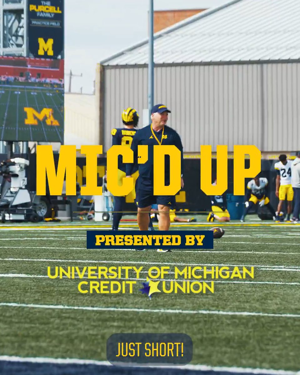 Bringing the energy with TE Coach Freddie Whittingham mic'd up for practice! #GoBlue | University of Michigan Credit Union (UMCU)