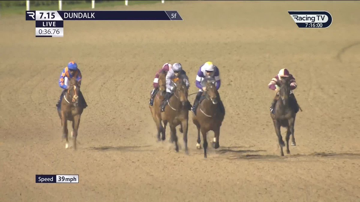 Maria Quiteria strikes on debut in our €25,000 feature, the Irish Stallion Farms Median Sires Series Maiden, under Donagh O'Connor for the First Law Syndicate and Robson De Aguiar