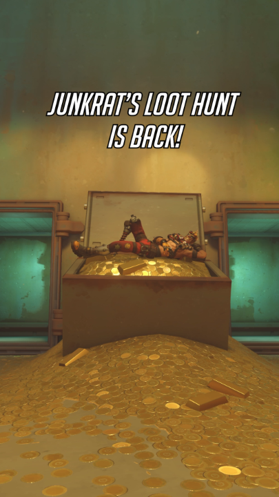 Time to make Junkrat’s loot dreams a reality! 🤩💰 For a limited-time, dive into Junkrat’s Loot Hunt now through Mar 30 and earn up to 9 Loot Boxes! 🎁