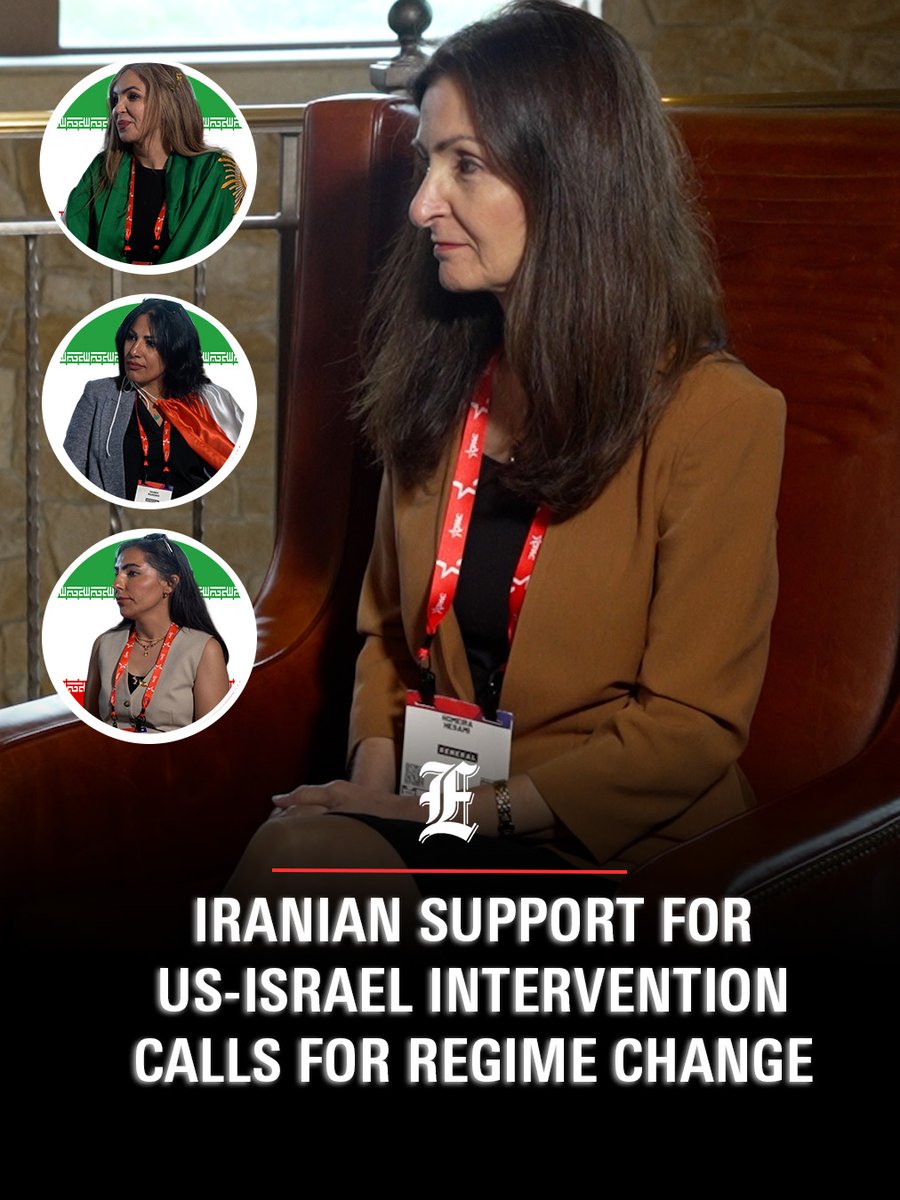 Iranian support for US-Israel intervention calls for regime change.