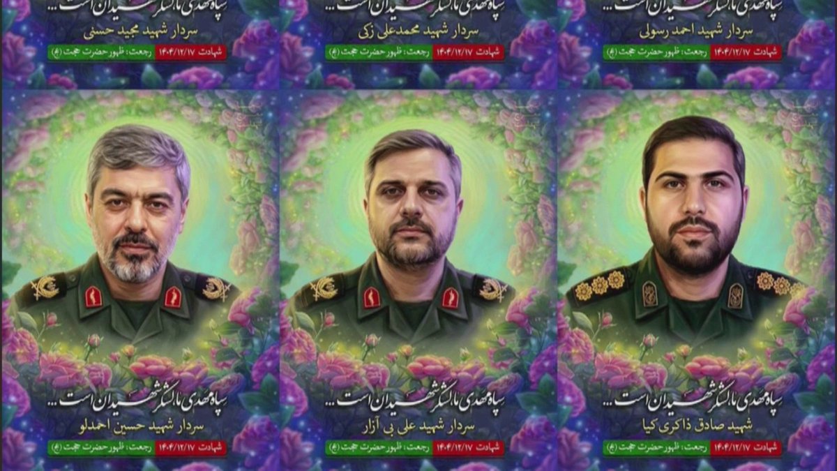 إيران تنشر أسماء وصور من قالت إنهم دبلوماسيون قتلوا في لبنان وتعلن رتبهم بالحرس الثوري الحدث