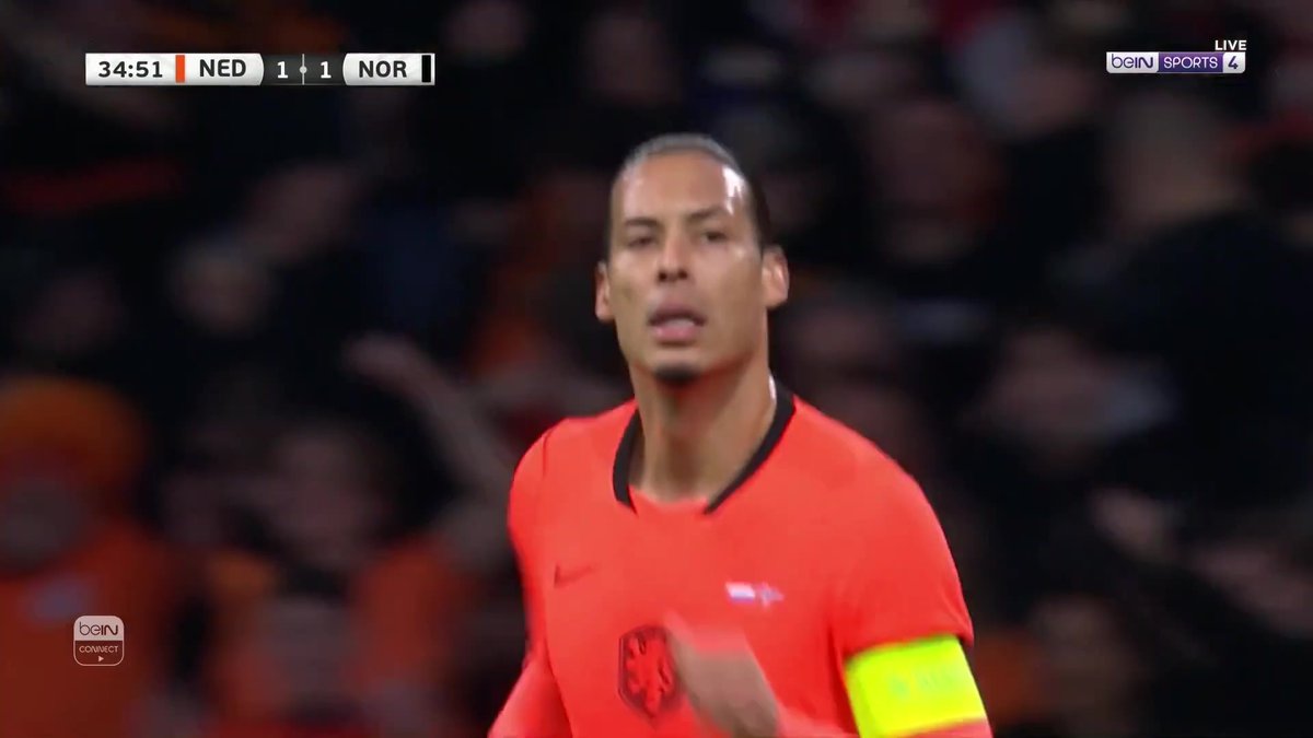 فان دايك يدرك التعادل للمنتخب الهولندي أمام منتخب النرويج #مباراة_ودية