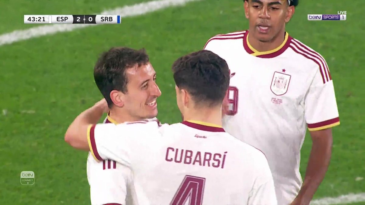 ميكيل أويارزابال يضيف الهدف الثاني للمنتخب الإسباني #مباراة_ودية