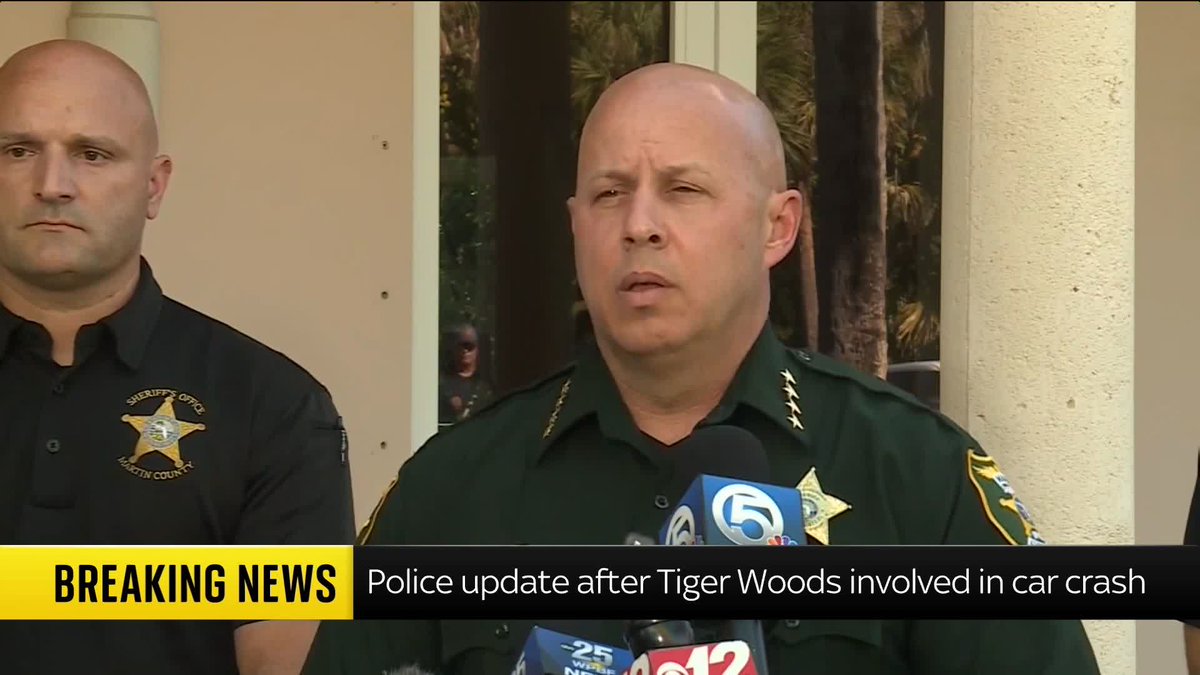 BREAKING: "Mr Woods did exemplify signs of impairment." Martin County Sheriff John Budensiek says Tiger Woods has been arrested and charged for driving under the influence after the golfer was involved in a car crash. 📺 Sky 501, Virgin 602