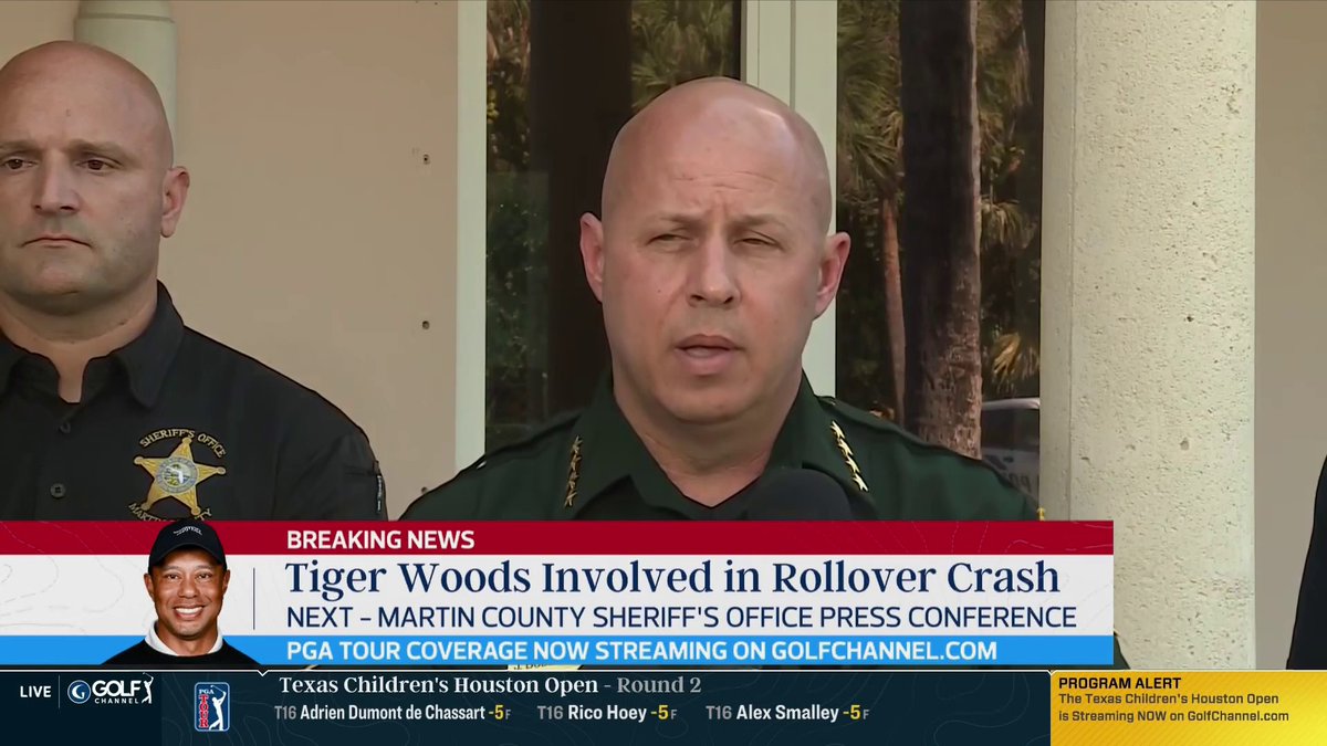 "[Tiger Woods] did a breathalyzer test, blew triple zeroes. But when it came time for us to ask for a urinalysis test, he refused. And so, he's been charged with DUI, with property damage, and refusal to submit to a lawful test... No one was injured."