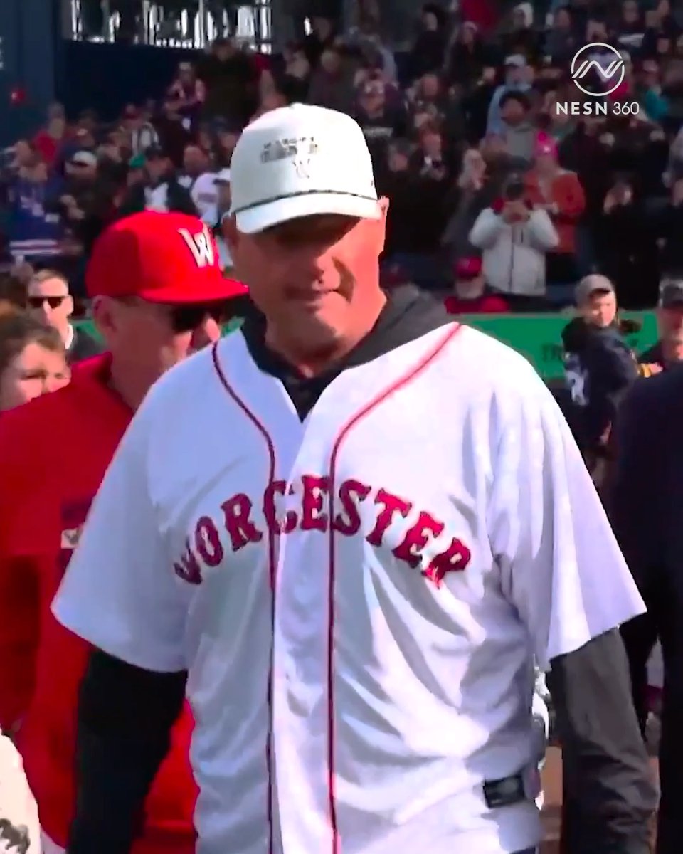 Roger Clemens throwing out the first pitch for WooSox Opening Day 👀 🚀
