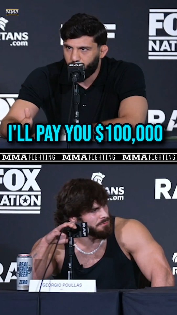 Arman Tsarukyan offers Georgio Poullas $100,000 in cash to spar him with no time and no referees: "Are you down? Yes or no? Be like a man if you believe in yourself."
